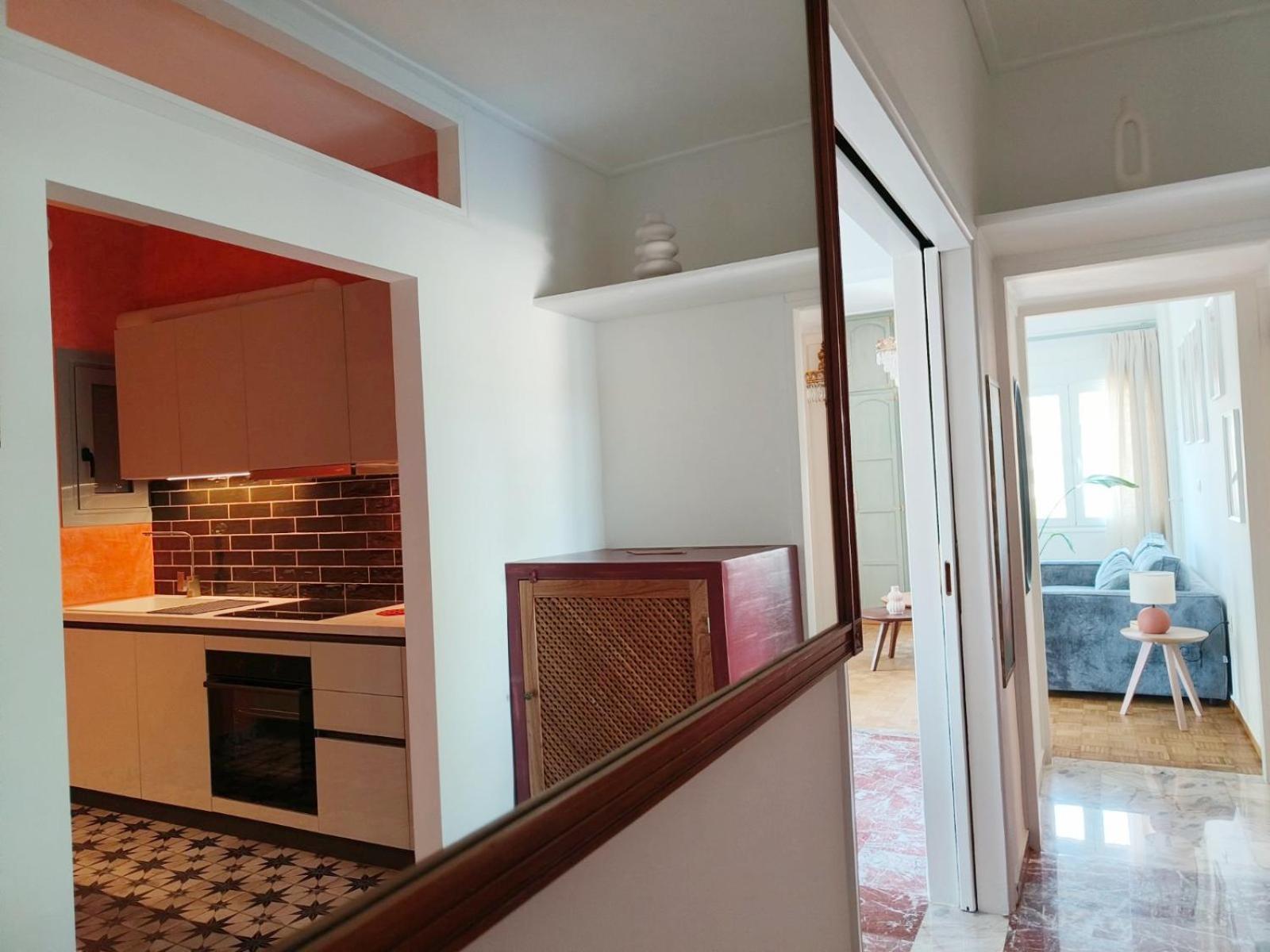 アテネStylish Artistic Flat With View, Three Min To Metroアパートメント エクステリア 写真